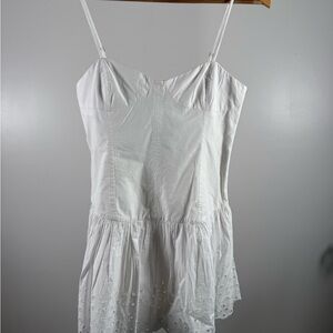 Zara White Spaghetti Strap Dress